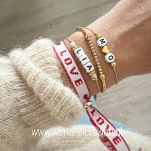 naam armband letterkralen