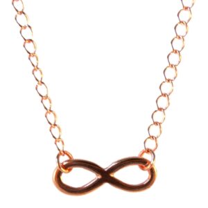 Infinity ketting rose goud