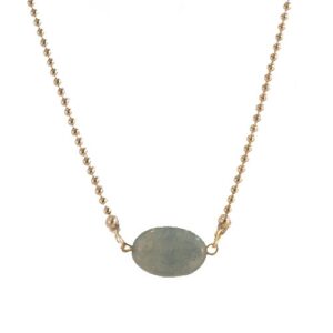 Jade ketting blauw