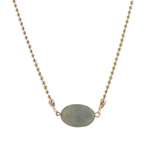Jade ketting blauw